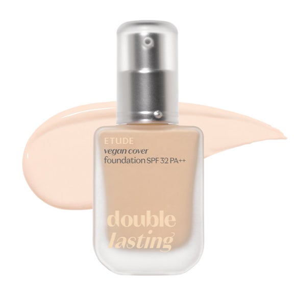 Etude House Тональная основа Double Lasting Vegan Cover SPF32 PA++ 30г (4 варианта цвета) 17C1 Light Vanilla