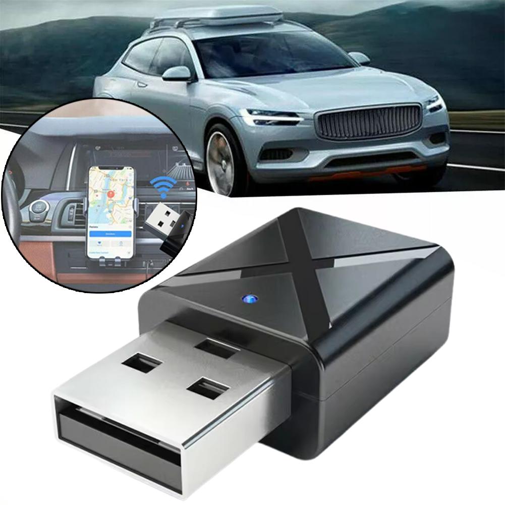 1PCS Bluetooth 5.0 USB Mini Stereo Audio Receiver Transmitter Adapter Kit AUX 3.5mm Wireless Fo S5N9