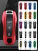 Solid Color ABS for Porsche Panamera Macan 718 Taycan 911 Cayman Boxster 9ya 971 Remote Smart Car Key Case Cover Fob Accessories