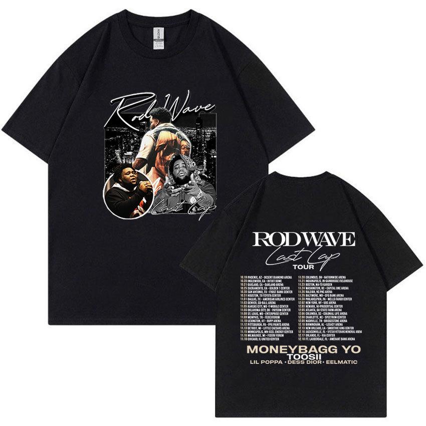 Rapper Rod Wave Last Lap Tour 2024 T Shirt Mens Retro High S