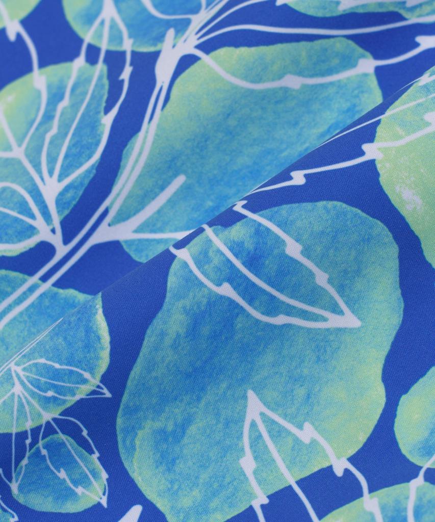 Billalei Aqua Botanical Reef Men'S Swim Shorts - Aqua Blue