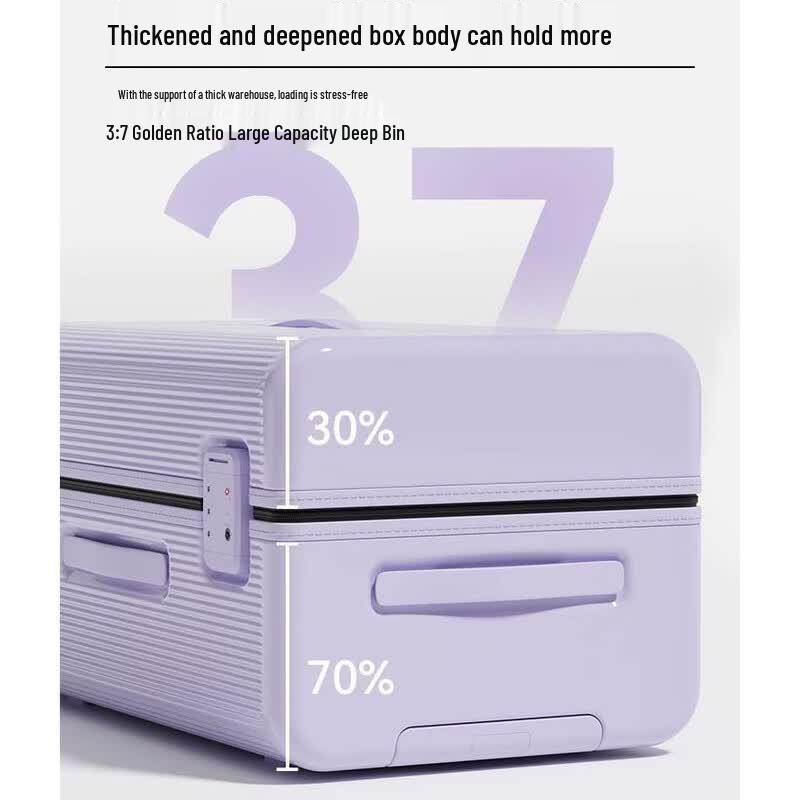 PACKAGE FASHION Durable Lightweight Zipper Travel Suitcase
