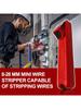 1/2PCS Red Cable Stripping Knife, 8-28mm Mini Knife Type Wire Stripping Pliers, Scissor Pliers, Crim