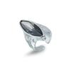 Fashion Y2K Gray Crystal Geometric Opened Rings for Women Girls Punk Sweet Cool Style  Charm Finger Rings Daily Party Jewelry