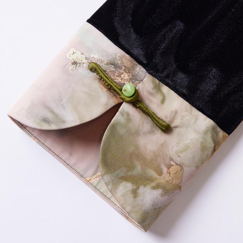 Pasite New Chinese Style Velvet Tang Suit Jacket for Mothers