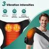 Cordless Shoulder Heating Pad with Massage, Heated Shoulder Wrap for Rotator Cuff Shoulder Brace
