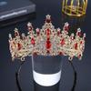 Shiny Ornament Baroque Queen Tiaras Luxury Bridal Headwear Headwear Princess Crown  for Women Girls