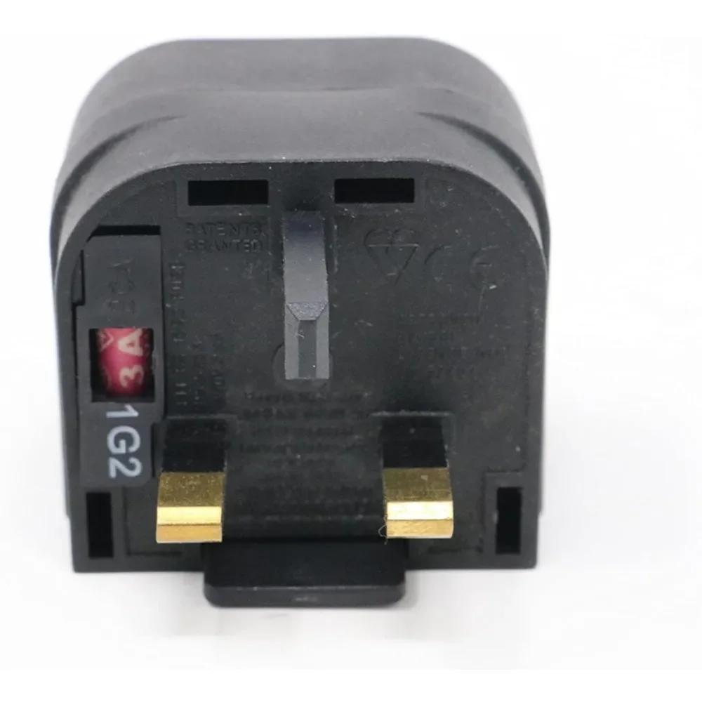 2025 European To British Plug Adapter Fuse UK British Electrical Travel Adapter Converter Socket AC Power Cord Outlet New