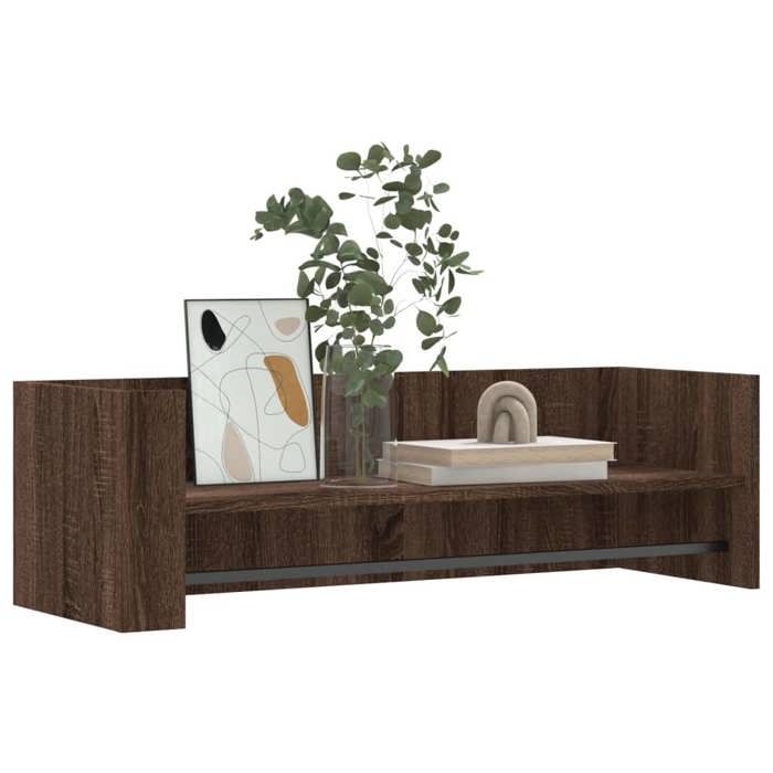 VidaXL Wall Shelf Brown Oak 100x35x30.5 Cm Engineered Wood, Cube Wall Shelf, Cube Organizer, Shelf 848464