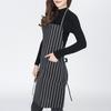 Stripe Kitchen Apron Oil-proof Polyester Gardening Chef Cooking Apron for Cleaning