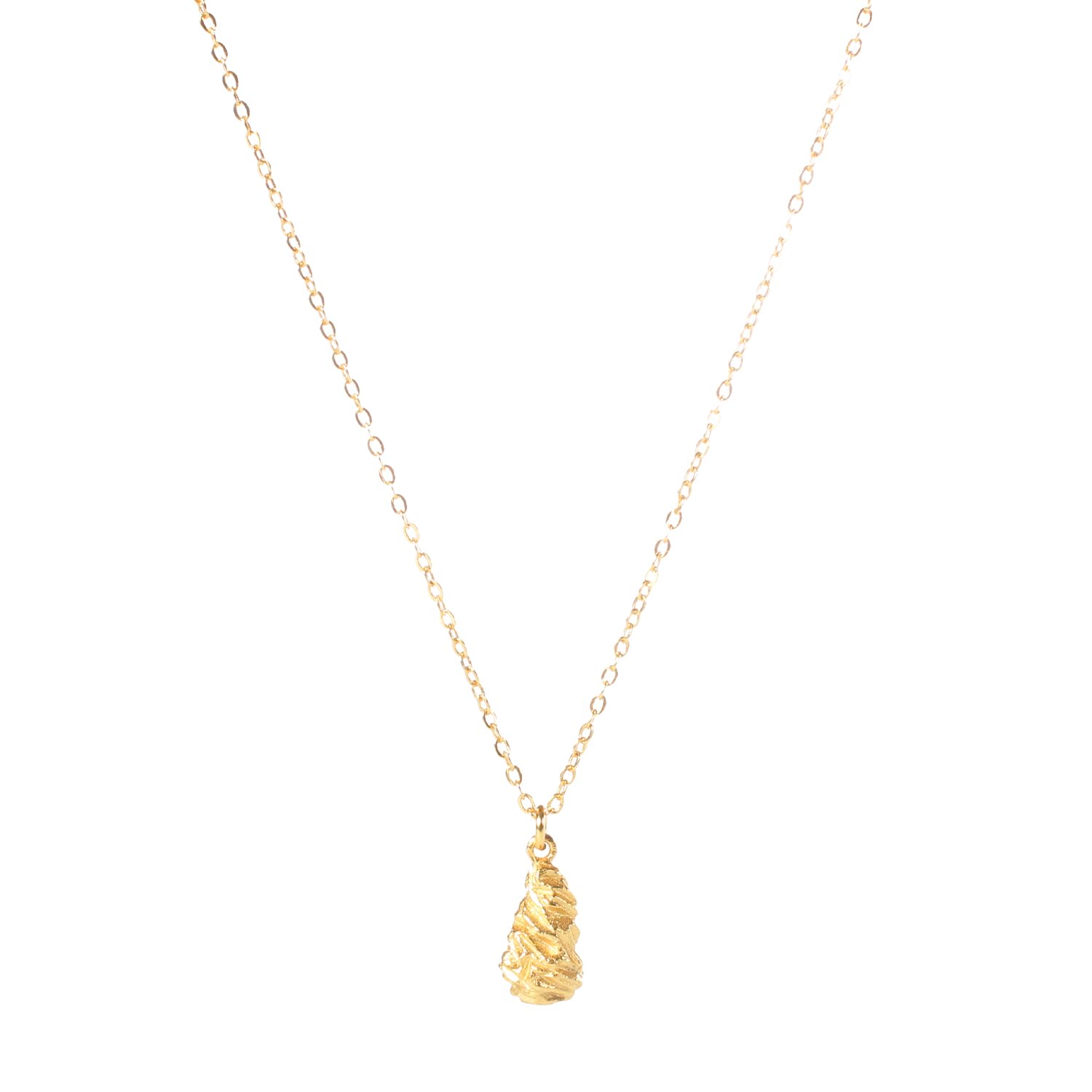

Genuine Gold, Sterling Silver 925, 18K Gold, Metal Melt Top Charm Necklace, Men s & Women s Pendant Top, Simple, Thin, Small Chain Set, Genuine, with