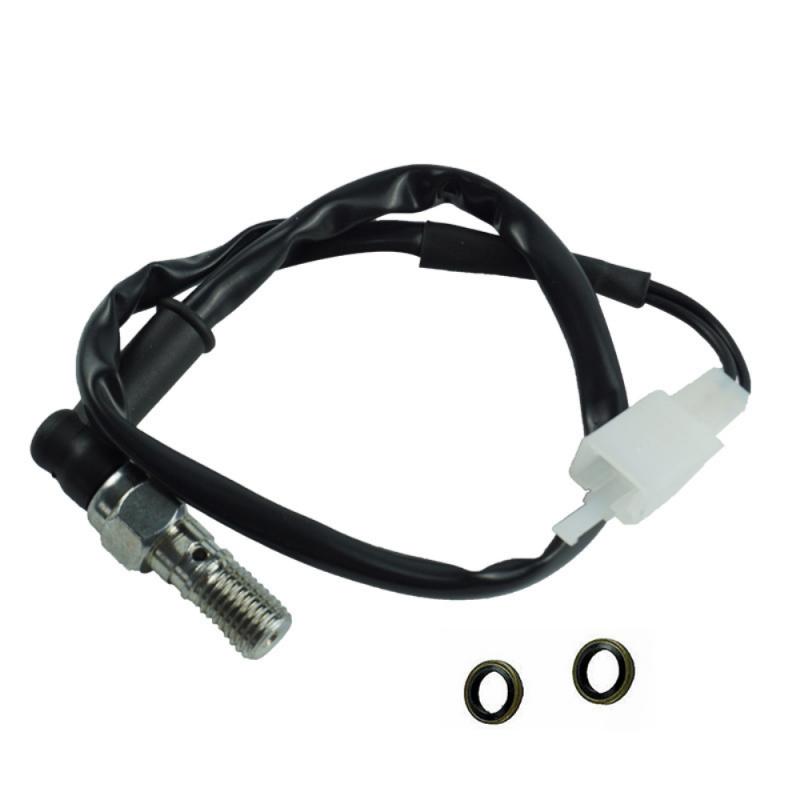 Motorrad Hydraulischer Bremsdruckschalter Winkel 125 Hakenstecker Banjo-Schraube 10mmx1,25 Steigung Für Einleitungs-Hydraulikbremssystem