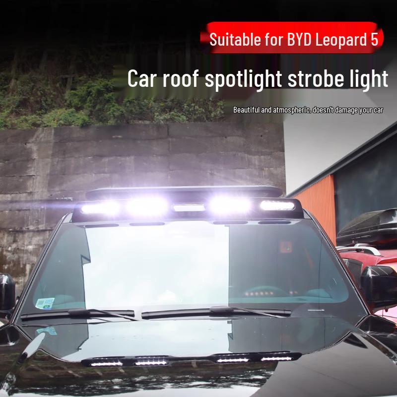 BYD Leopard 5 Roof and Grille LED Spotlight Off-Road Exterior Modification Kit