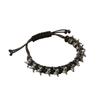 Verstellbares Drachenknochen-Geflechtarmband für Damen und Herren Punk Dunkler Stil Handkette Modeaccessoire