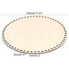 A84X-2X 30Cm Natural Wooden Basket Bottom With Hole, Circle Blank Wood Base For DIY Knitting Crochet Bag Bottom Shaper Craft