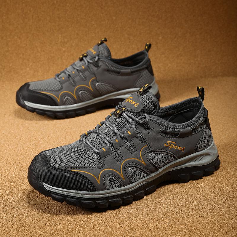 Men s Summer Breathable Mesh Non-Slip Odor-Proof Sports & Casual Shoes, Large Size 43