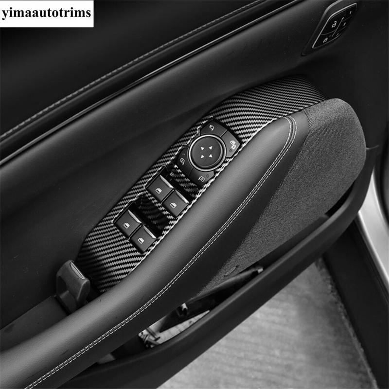 For Ford Mustang Mach E  - Carbon Fiber Door Glass Window Lift Switch Panel Rear Seat Air AC Vent Cover Trim Accessories