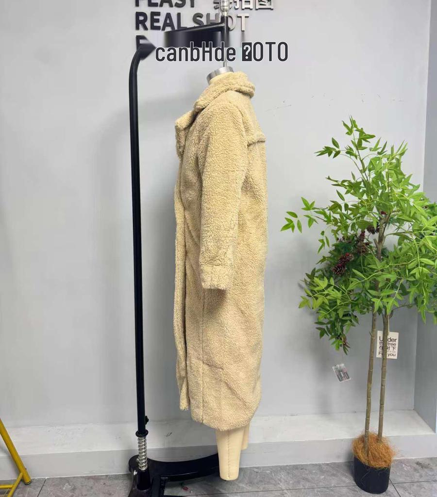 Palton lung de toamnă și iarnă pentru femei europene și americane, modă stradală din lână