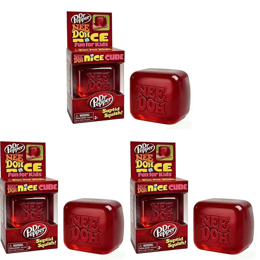 @&Maltose Squishy Needoh Nice Cube Sensory Stress Reliever Fidget Tool for Anxiety & Focus Desk Sensory Cube for Adults &Kids