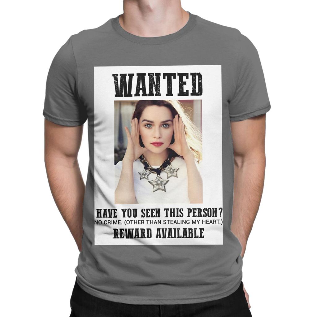 Wanted Emilia Clarke Funny 100 Cotton TShirt Emilia Clarke Tees Tops For Unisex