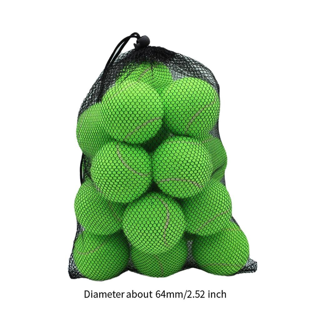 20 Pelotas de Tenis Elásticas, 2.52"; en Diámetro, Resistente al Desgaste, para Entrenamiento, Entusiastas