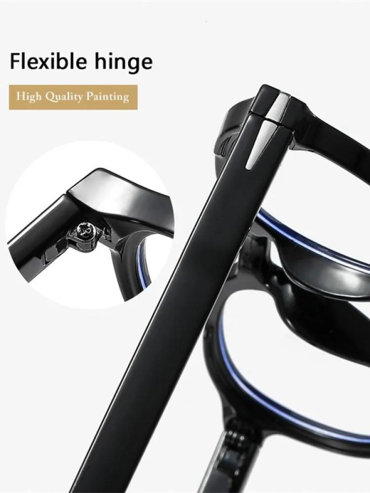 Fashion Clear Round Frame Glasses for Men Women Anti Blue Light Computer Eyewear Blocking Glasses