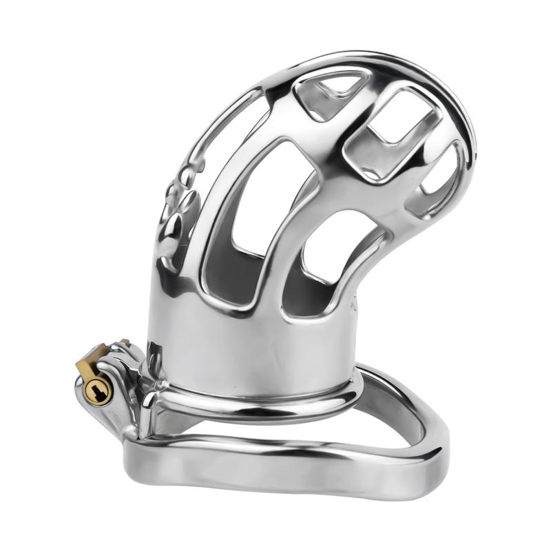 LEZEE Hollow Out Cock Cages Male Chastity Cage With Urethral Hole Metal Penis Lock Bondage Chastity Lock Sex Toys For Men