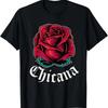 Womens Mexican Pride Shirt Rose Girls Latina Power Chicana T-Shirt