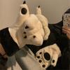 Winter Warm Bear Paw Gloves Soft Fluffy Fleece Gloves Fashion Plush Gloves  for Women Girls