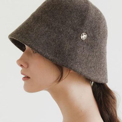 Halden Wool Knit Bucket Hat (C033_cocoa)