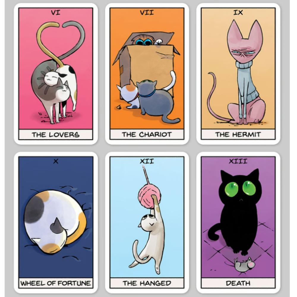 Catomancy Tarot Soft Cat Paws A Complete 78 Tarot Deck From Your Personal CATOMANCER 10.3*6cm
