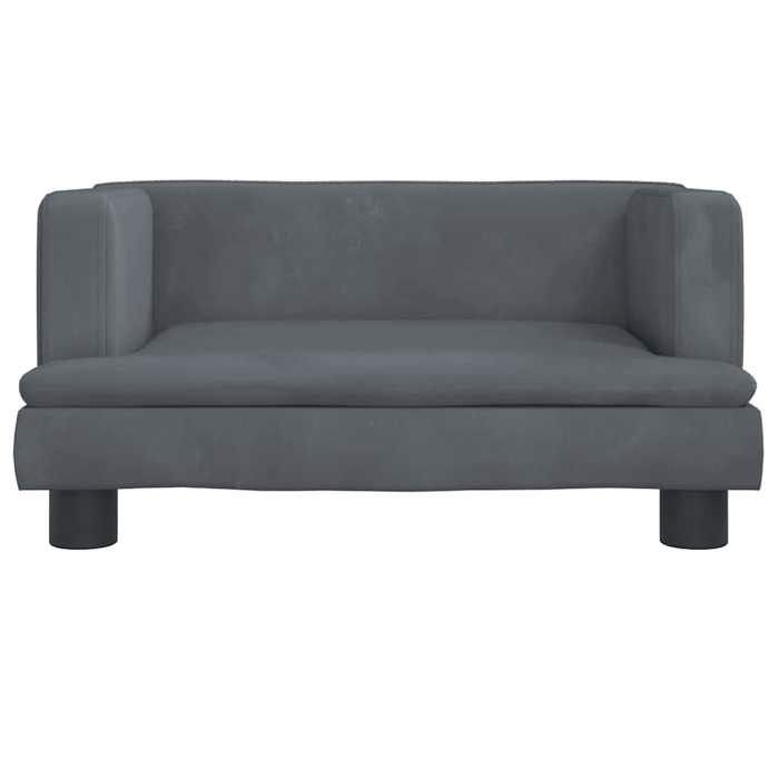 VidaXL Children's Sofa Dark Grey 60x40x30 Cm Velvet 3196319