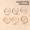 6pcs Fashion Stretch Handmade Beaded Bracelet for Women Girls Pearl Bracelets Birthday Jewelry Gifts