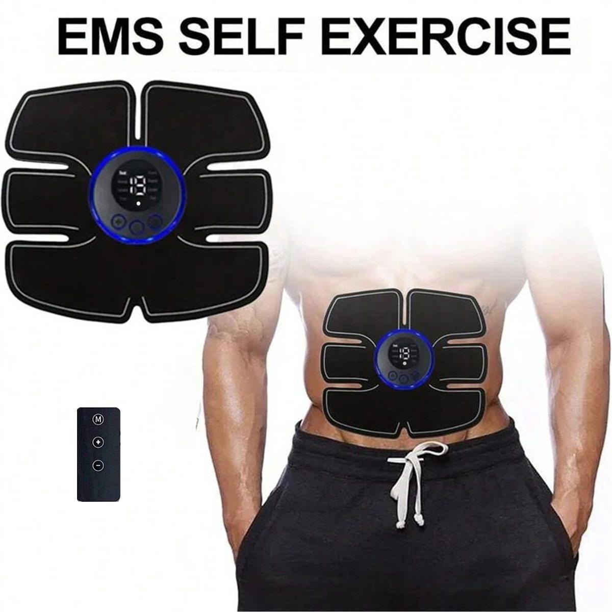 

Версія для заряджання/Стимулятор преса, Тонізатор м язів, Портативний тренажер для м язів, Інтелектуальний бездротовий фітнес-апарат для чоловіків і жінок 1abs+remote control чорний