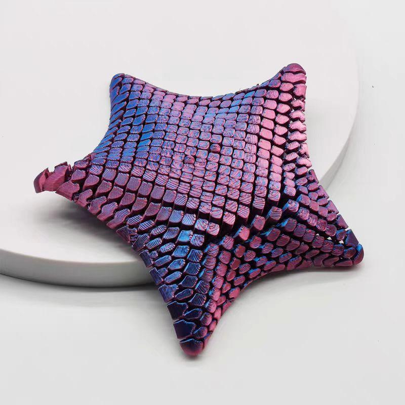 Cute 3D Printed Flexibat Fidget Toy Fun Desk Decor Articulated Starfish Stress Relief Gift For Kids And Adults Visual Toys