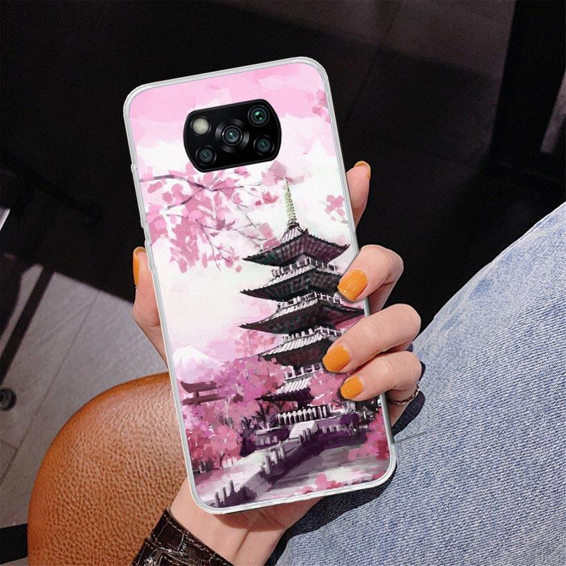 

Cherry Blossom Tree Phnoe Case for Xiaomi Poco X5 X6 X7 Pro X4 Gt F7 Ultra M8 M7 Redmi 15C 15 13C 13 12C 12 Unique Cover Coque P Redmi 12