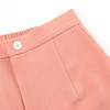 Women White Pants High Waist Elegant Wide Leg Trousers with Elastic Casual Office Business Outfit for Ladies