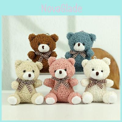 Adorable Cartoon Teddy Bear Plush Keychain Soft Stuffed Animal Gift For Kids