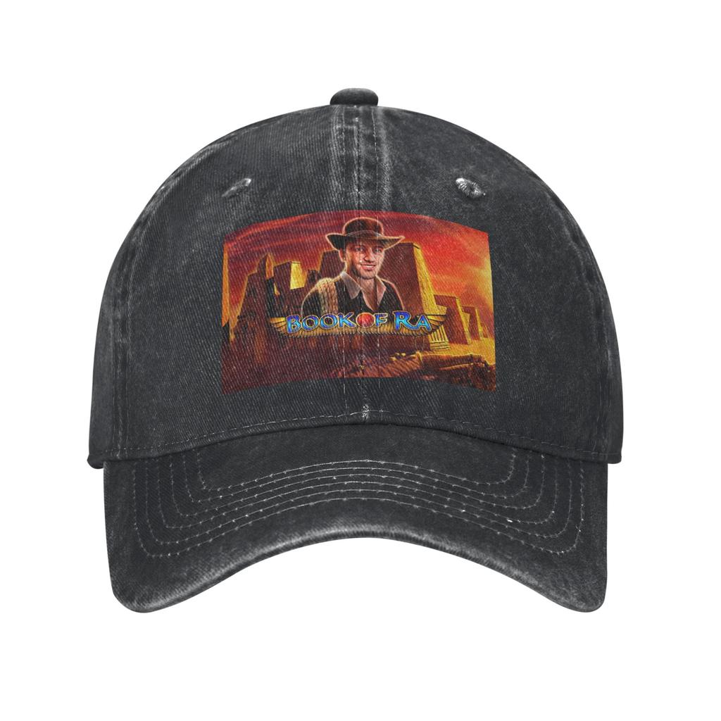 Book of Ra Denim Cap Casual Baseball Caps Adjustable Hat Summer Unisex Baseball Hats