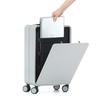 20-Inch Front-Opening Carry-On Trolley with Laptop Compartment, Aluminum-Magnesium Alloy Suitcase