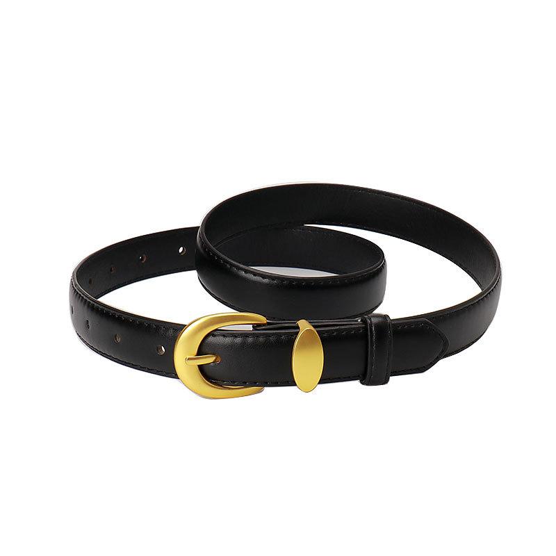 Personalized Commuter Women'S Belt, Premium Decorative Belt, Women'S Alloy Pin Buckle Belt