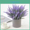 Artificial Lavender Bouquet With Pot For Wedding Centerpiece Home Bedroom Decor