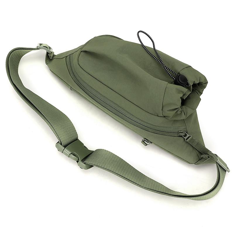 Men's Outdoor Waist Bag Water Kettle Bag Solid Color Mobile Phone Bag Chest Bag Crossbody Bag
