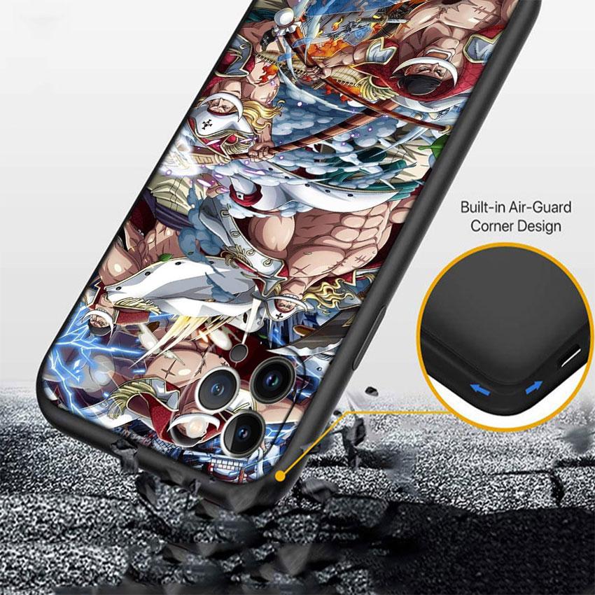FM37 One Piece Edward Newgate Soft Shell Phone Case for iPhone SE X XS XR 11 16E 17 Pro Max Air 8 7 6 6s Plus