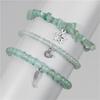 Pack Of 3 Trendy Star And Moon Pendant Bracelets For Women Fashionable Crystal Alloy Writ Chain Jewelry