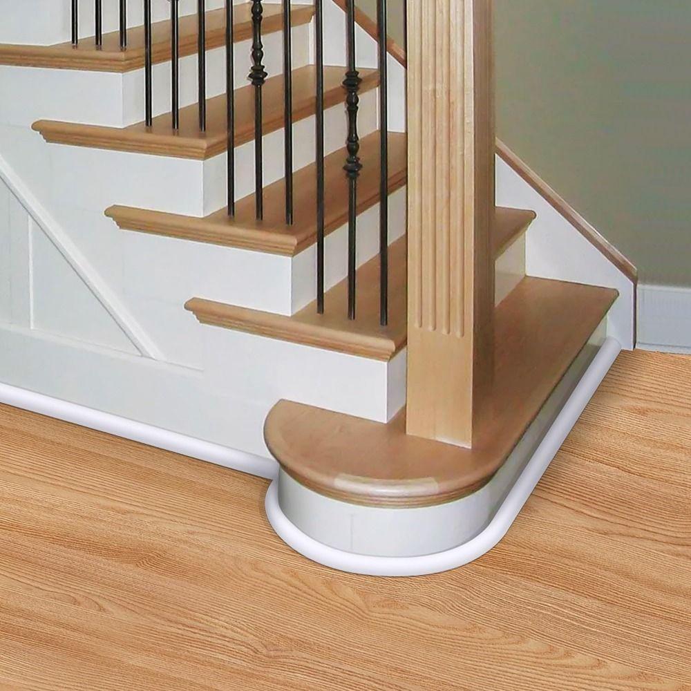 Peel and Stick Quarter Round Molding Wall Corner Protection Floor Shoe Molding  Staircase