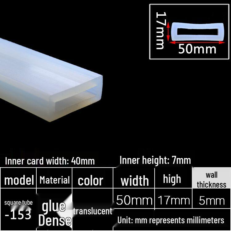 High-Temperature Resistant Silicone Square Tubing: Durable, Customizable, Aging-Resistant Rubber Sheath and Hollow Sealing Strip.