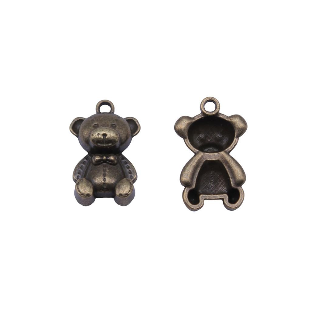 Bear Pendants Metal Animal Charms Panda For DIY Bracelet Necklace Earrings Accessories