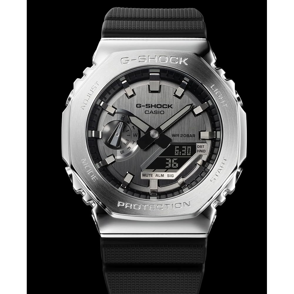 Casio G-Shock GM-2100-1A Analog-Digital Watch Black Resin Band Water Resistant
