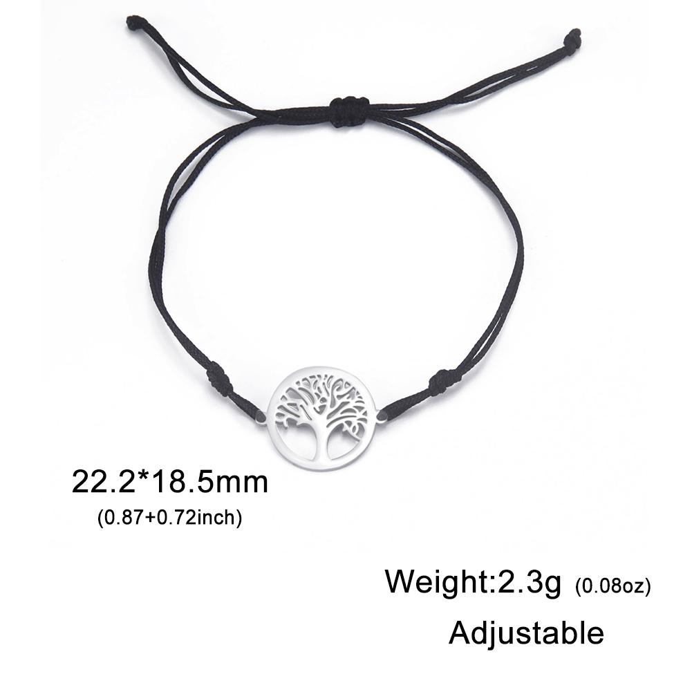

Teamer Tree of Life Pendant Bracelet for Women Vintage Red Cord Bracelets Stainless Steel Jewelry Pulseras 2026 Birthday Gift